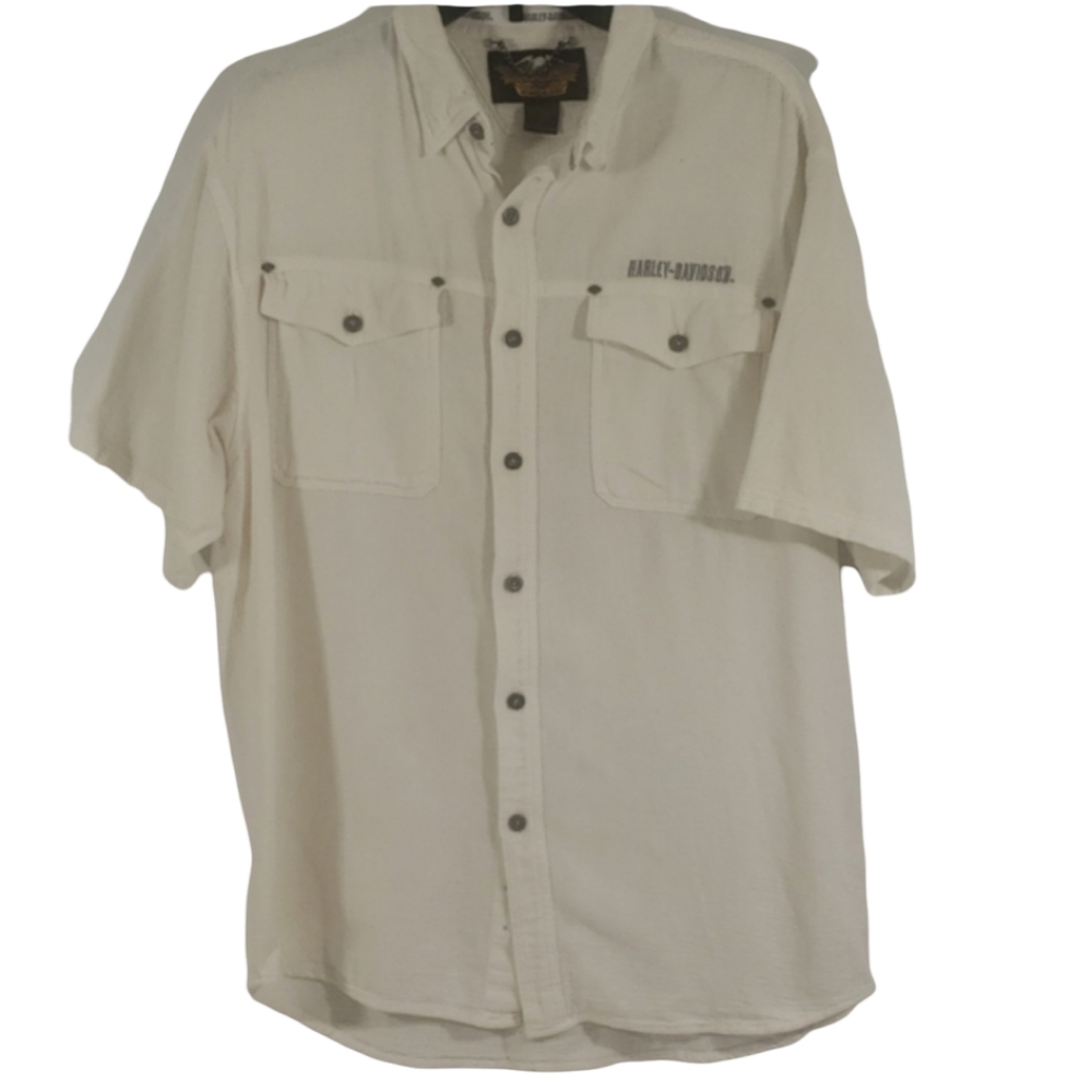 Harley Davidson lightweight collared shirt size L
